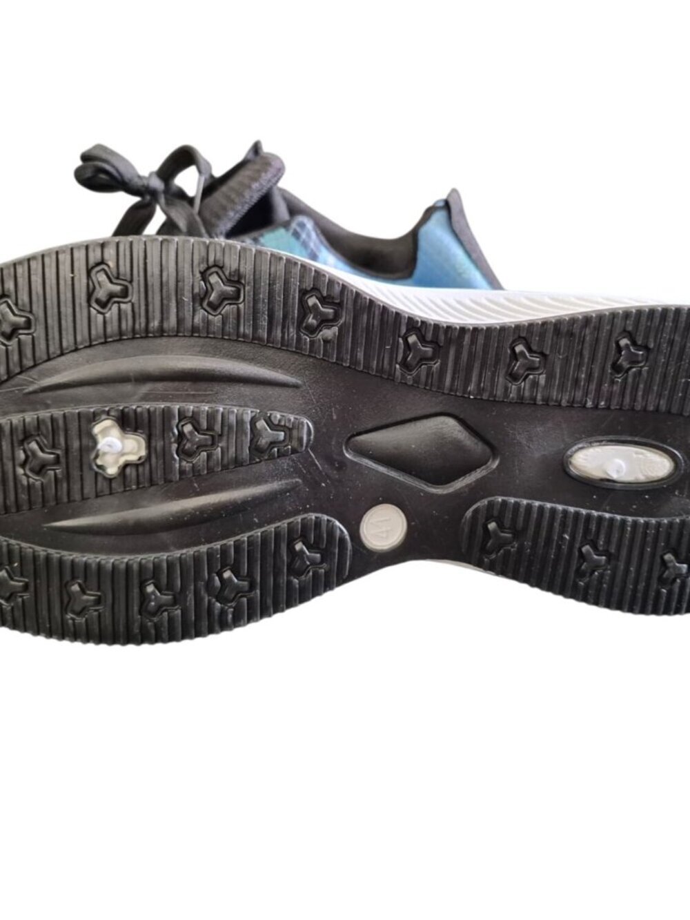TW Mens Running Shoes Size 41 Black Blue Lightweight Breathable Sneakers. - Picture 3 of 7